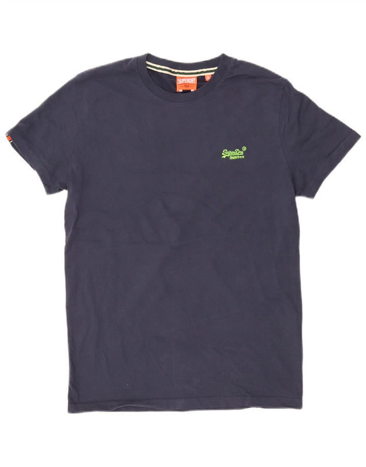 Superdry Herren T-Shirt-Oberteil aus Baumwolle in mittlerem Marineblau