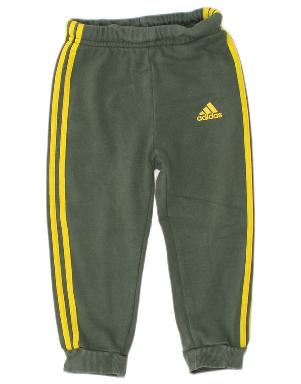 Adidas Baby-Jungen-Jogger-Trainingshose, 18–24 Monate, grüne Baumwolle