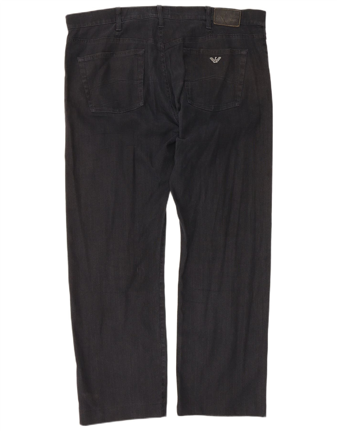 Armani Herren gerade Freizeithose W42 L30 Schwarz