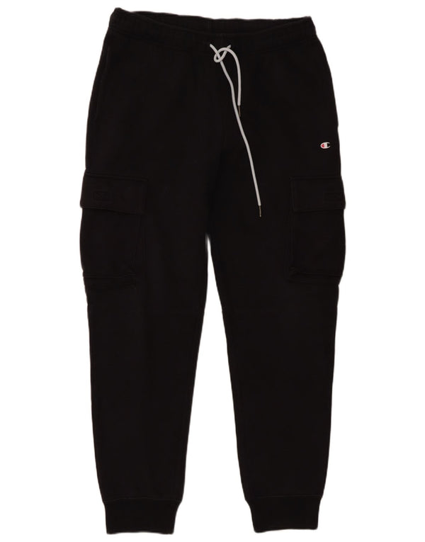 Champion Herren Cargo-Trainingshose, Jogginghose, Größe L, Schwarz, Baumwolle