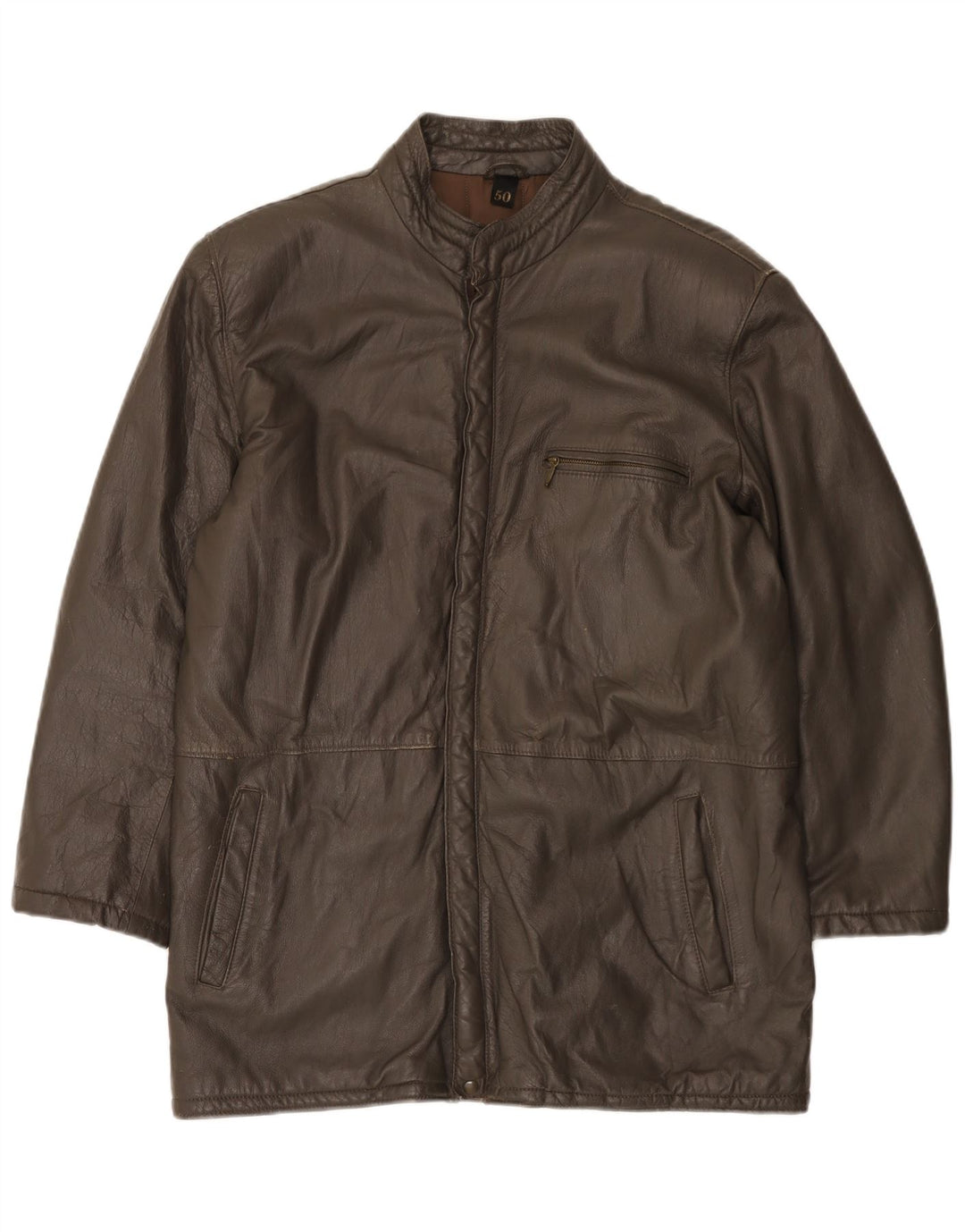 Vintage Herren Lederjacke IT 50 Large Braun