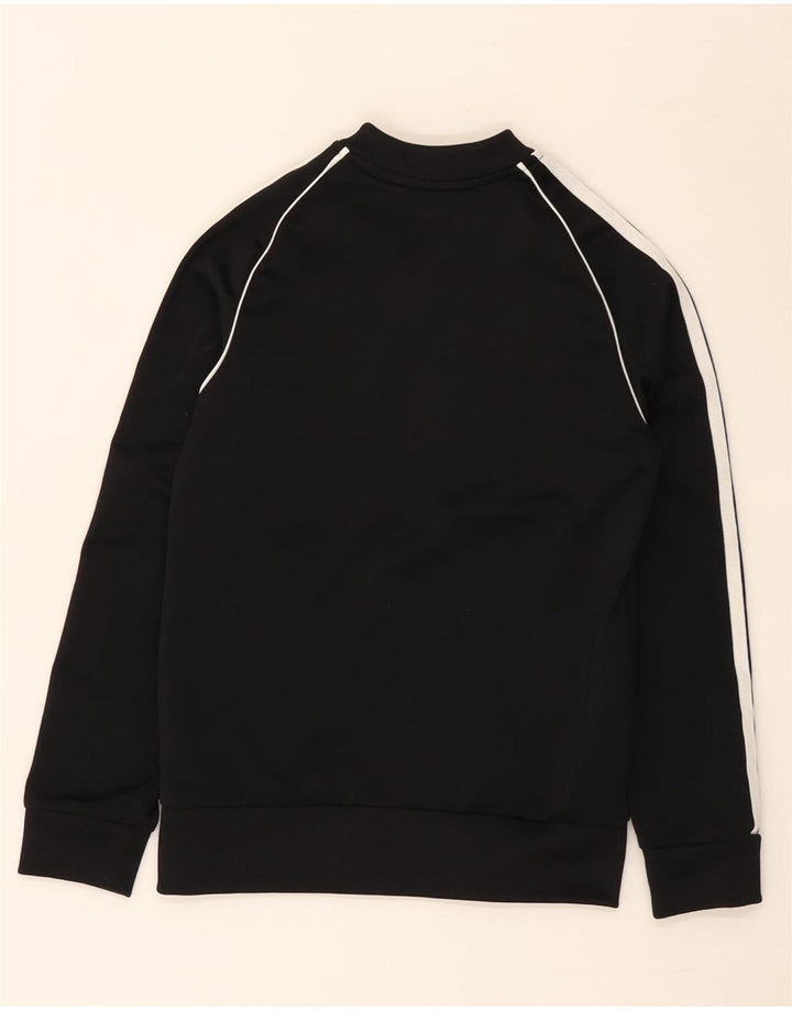 Adidas Jungen-Trainingsanzug-Top-Jacke, 8–9 Jahre, schwarzes Polyester