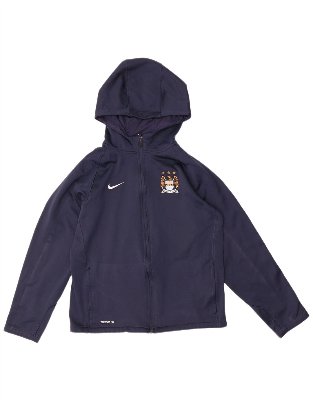 Nike Jungen-Kapuzenpullover mit Reißverschluss, 13–14 Jahre, XL, Marineblau, Polyester