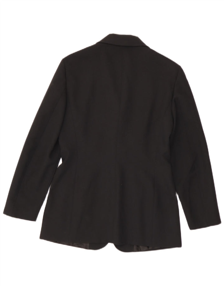 Max & Co. Damen-Blazerjacke mit 3 Knöpfen, Gr. 10, Größe S, Schwarz, Polyester