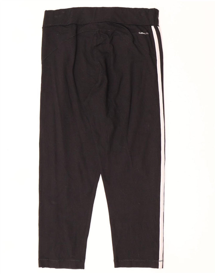 Adidas Damen Climalite Capri Leggings UK 16 Large Schwarz