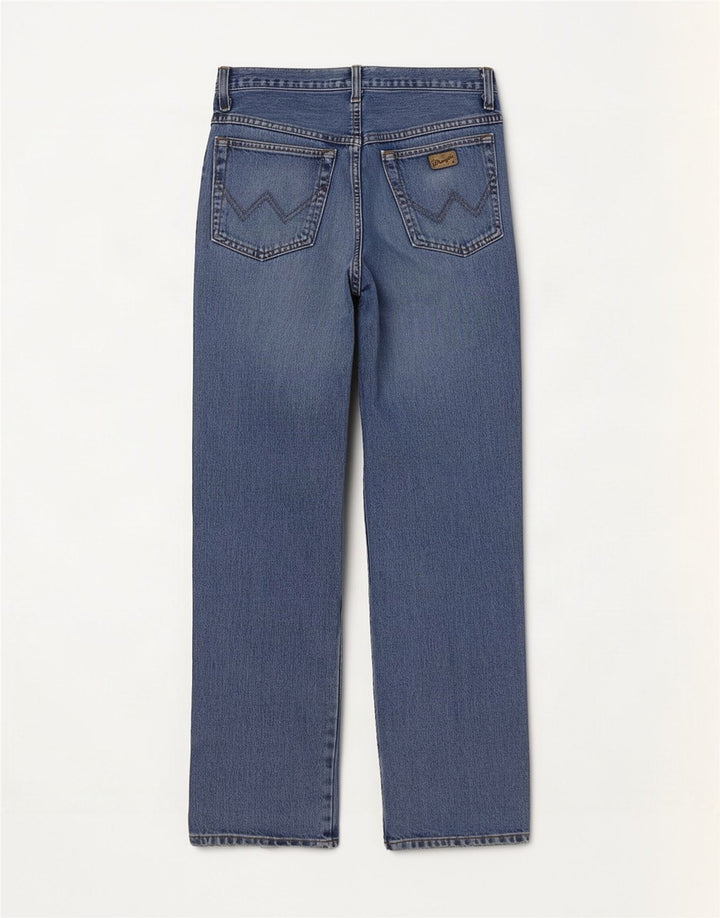 Wrangler Herren Ohio Straight Jeans W32 L32 Blaue Baumwolle