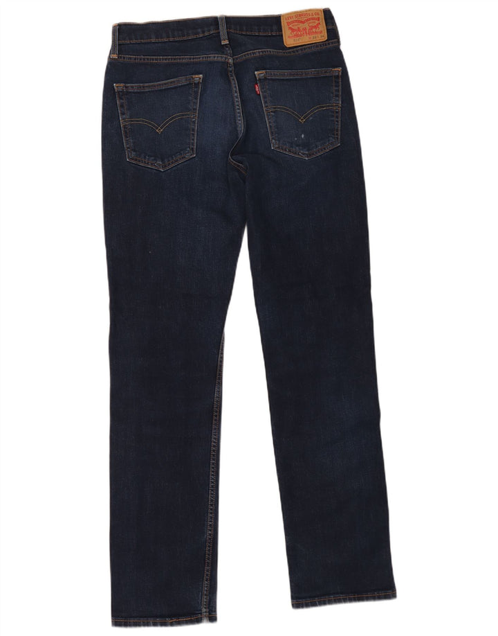Levi's Herren 514 Straight Jeans W32 L34 Marineblaue Baumwolle