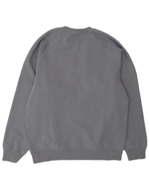 Carhartt Herren-Sweatshirt-Pullover aus mittelblauer Baumwolle