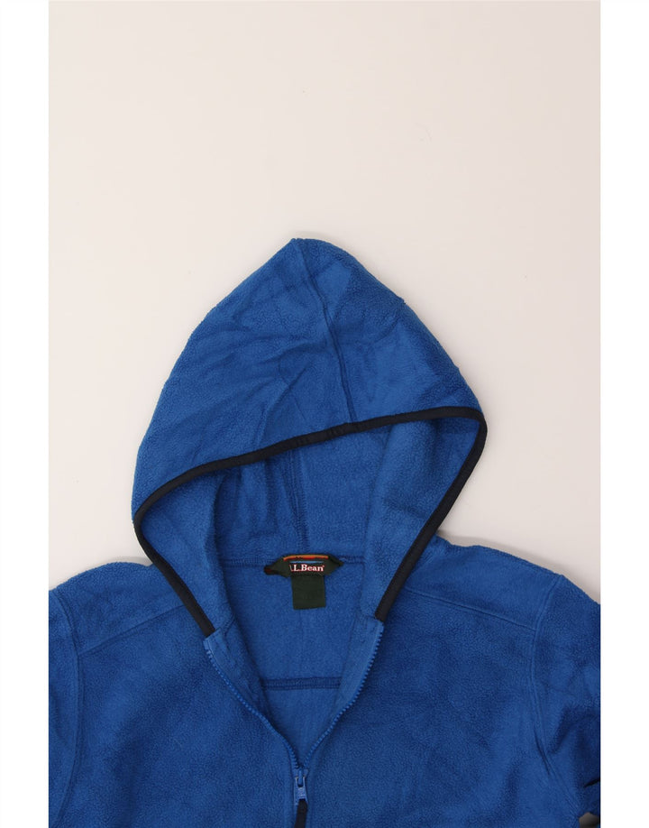 L.L.BEAN Womens Hooded Fleece Jacket UK 14 Medium Blue Vintage L.L.Bean and Second-Hand L.L.Bean from Messina Hembry 