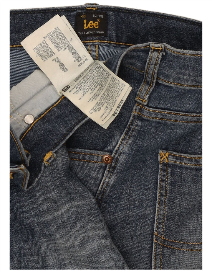 Lee Herren Brooklyn Straight Jeans W36 L34 Blaue Baumwolle