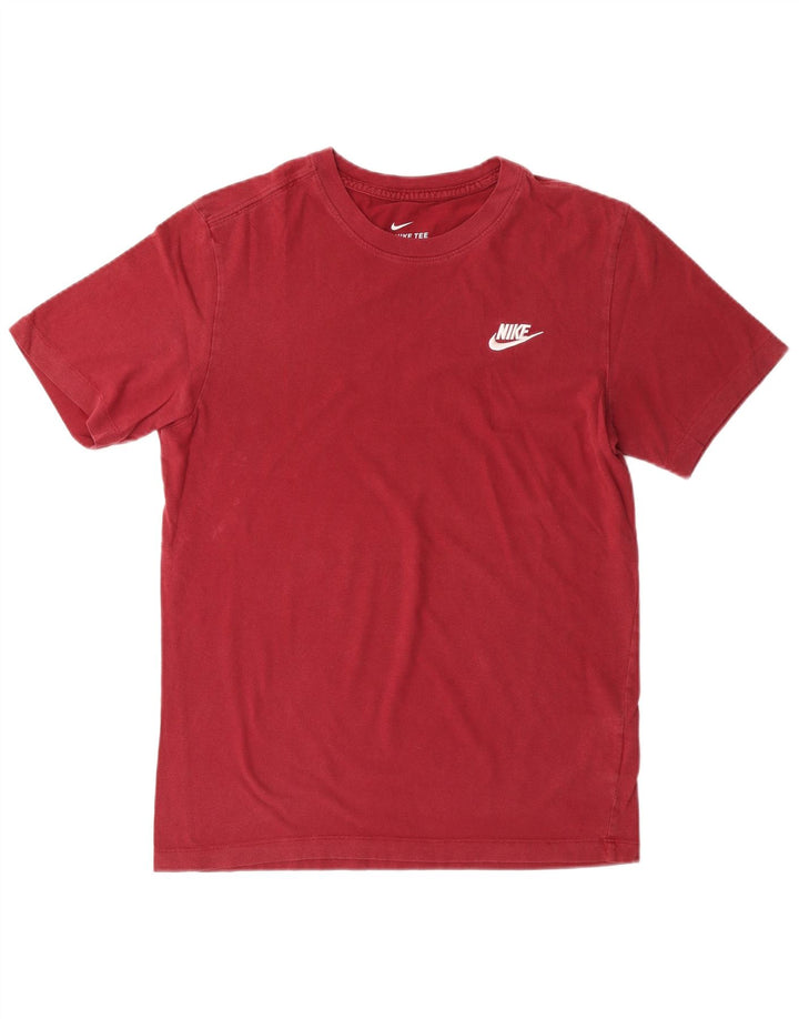 NIKE Herren T-Shirt Top Small Rot Baumwolle