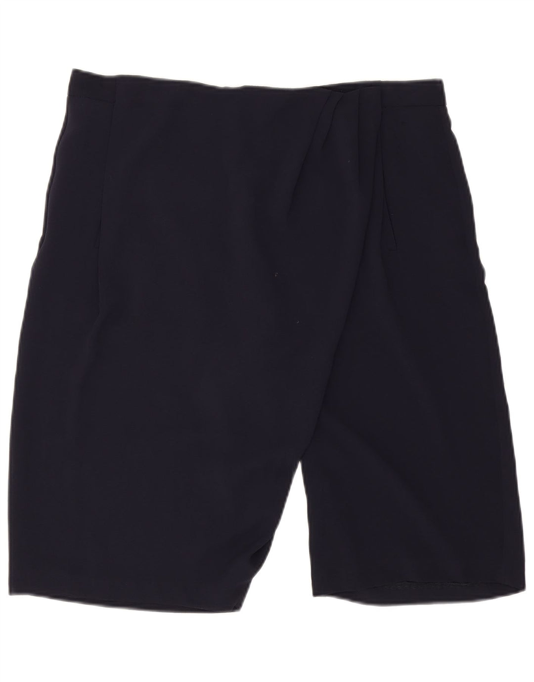 Zara Damen Chino-Shorts, Größe L, W32, Marineblau, Polyester