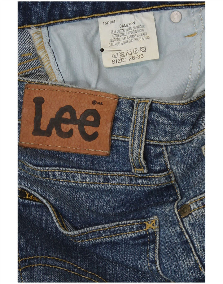 Lee Damen Cameron Bootcut Jeans W28 L33 Blaue Baumwolle