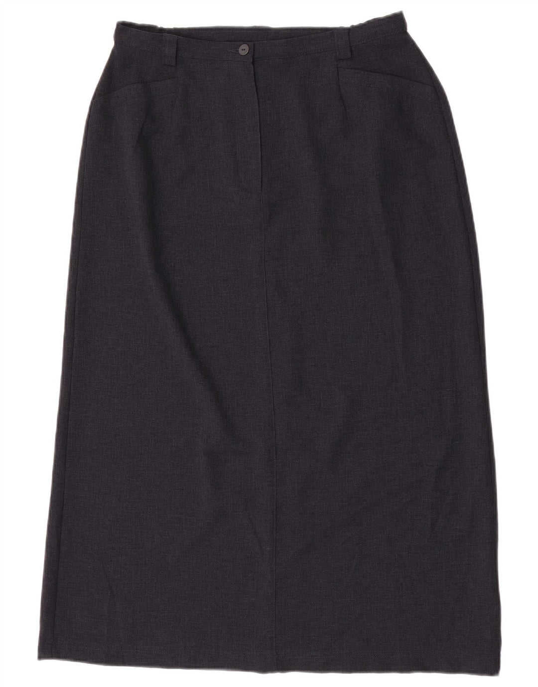 Marks & Spencer Damen Midirock UK 16 Large W32 Marineblau Polyester