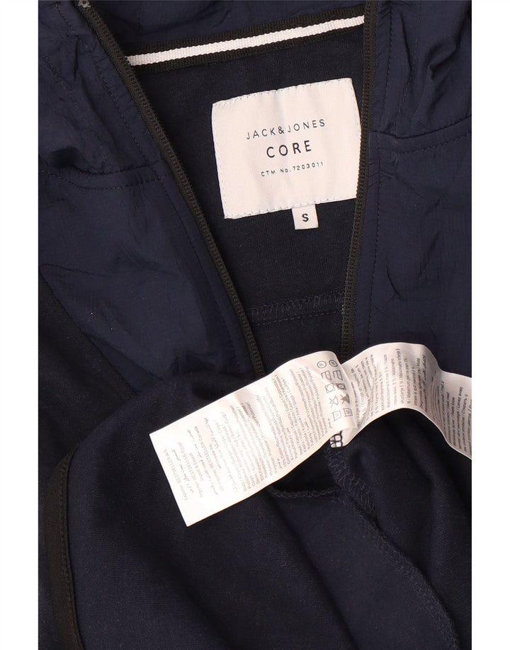 Jack & Jones Herren-Kapuzenpullover mit Reißverschluss, Größe S, Marineblau, Polyester