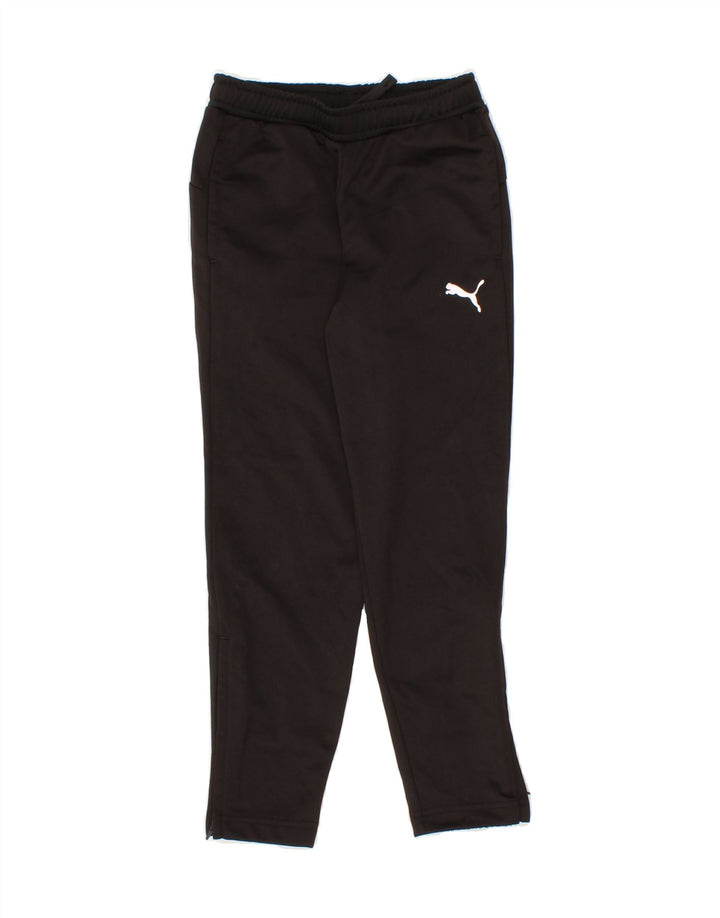 PUMA Boys Tracksuit Trousers 7-8 Years  Black Polyester Vintage Puma and Second-Hand Puma from Messina Hembry 
