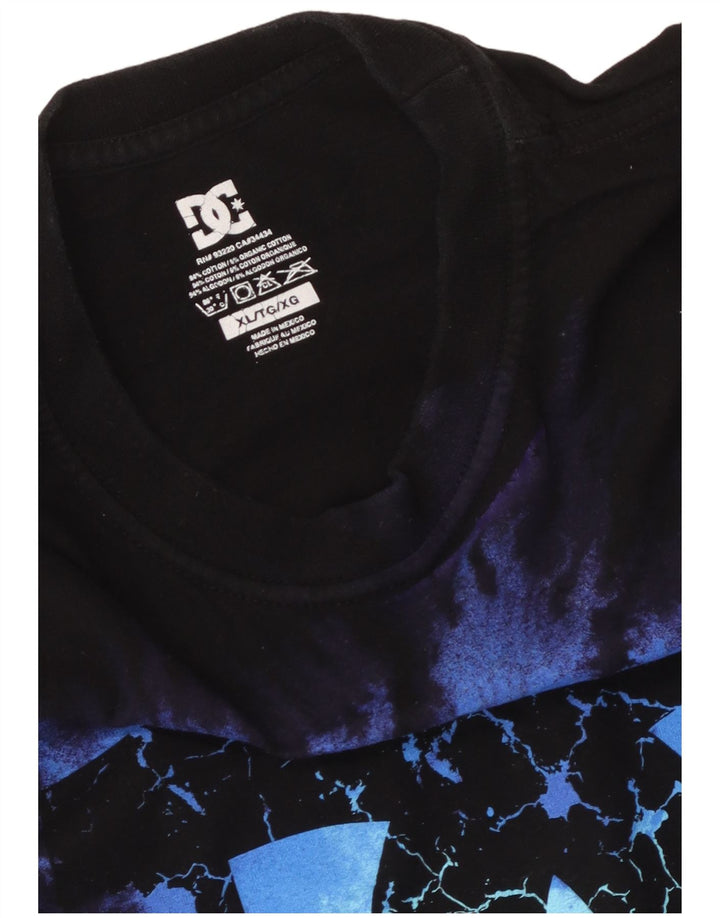 DC Herren Grafik-T-Shirt-Oberteil XL aus schwarzer Baumwolle