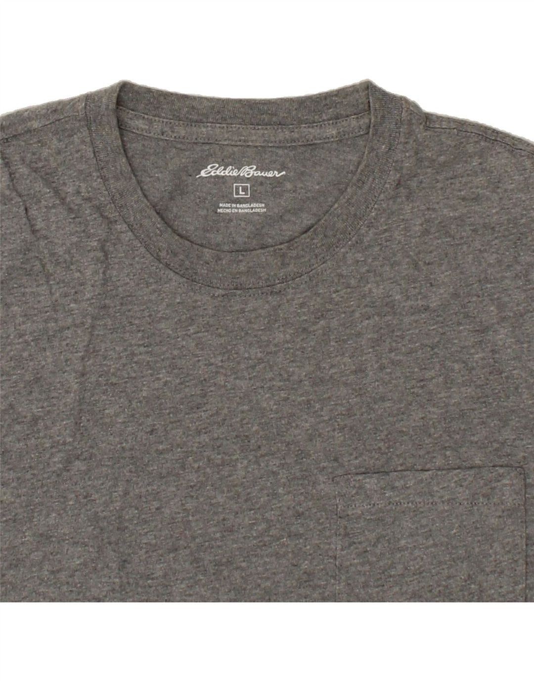 EDDIE BAUER Mens T-Shirt Top Large Grey Cotton Vintage Eddie Bauer and Second-Hand Eddie Bauer from Messina Hembry 