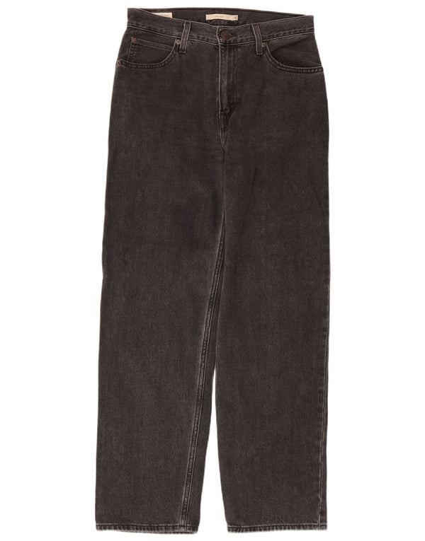 Levi's Damen Dad Tapered Jeans W26 L30 Graue Baumwolle