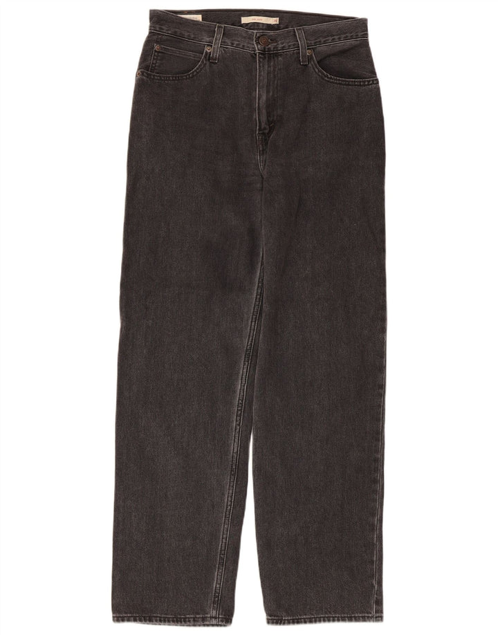 Levi's Damen Dad Tapered Jeans W26 L30 Graue Baumwolle