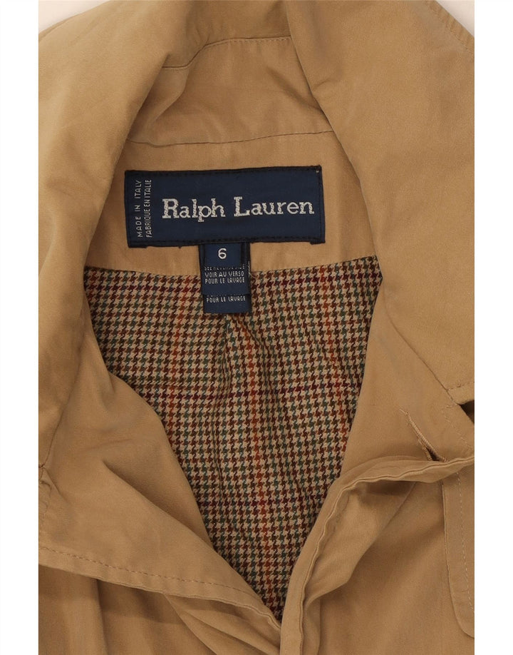 Ralph Lauren Damen-Mantel mit lockerer Passform, US 6, mittelbeige Wolle