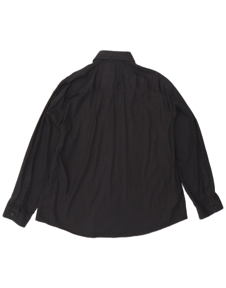ARMANI JEANS Herrenhemd 2XL Schwarz