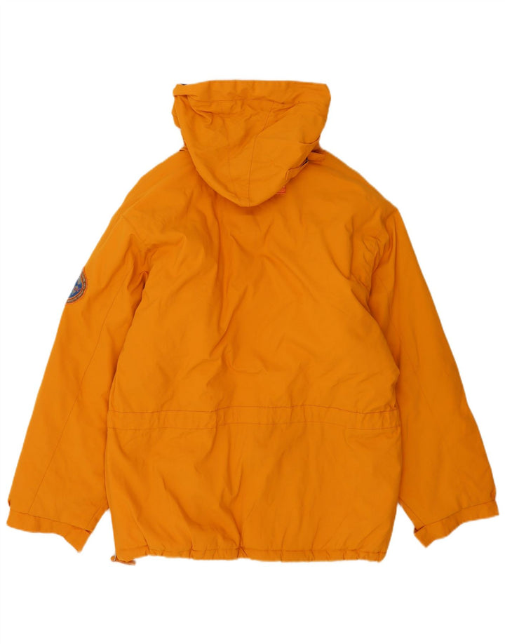 Overland Herren-Anorak-Skijacke mit Kapuze, UK 38, Mittelorange, Polyester