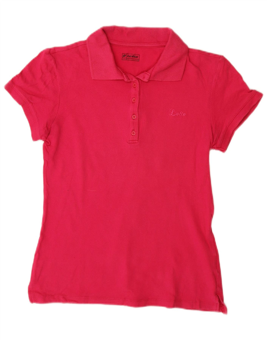 LOTTO Womens Polo Shirt UK 14 Large Pink