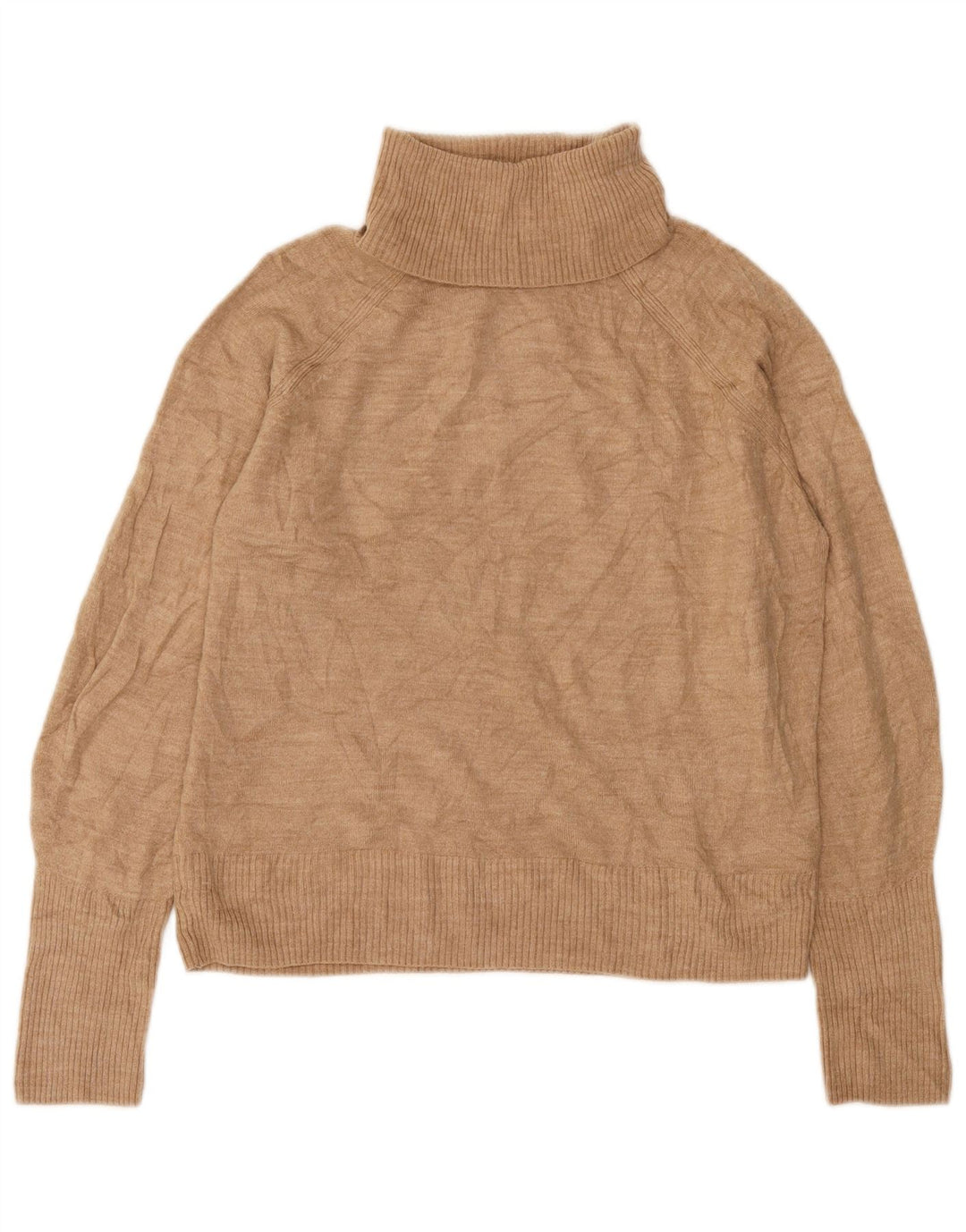 Marks & Spencer Rollkragenpullover für Damen, UK 14, Mittelbeige, Acryl