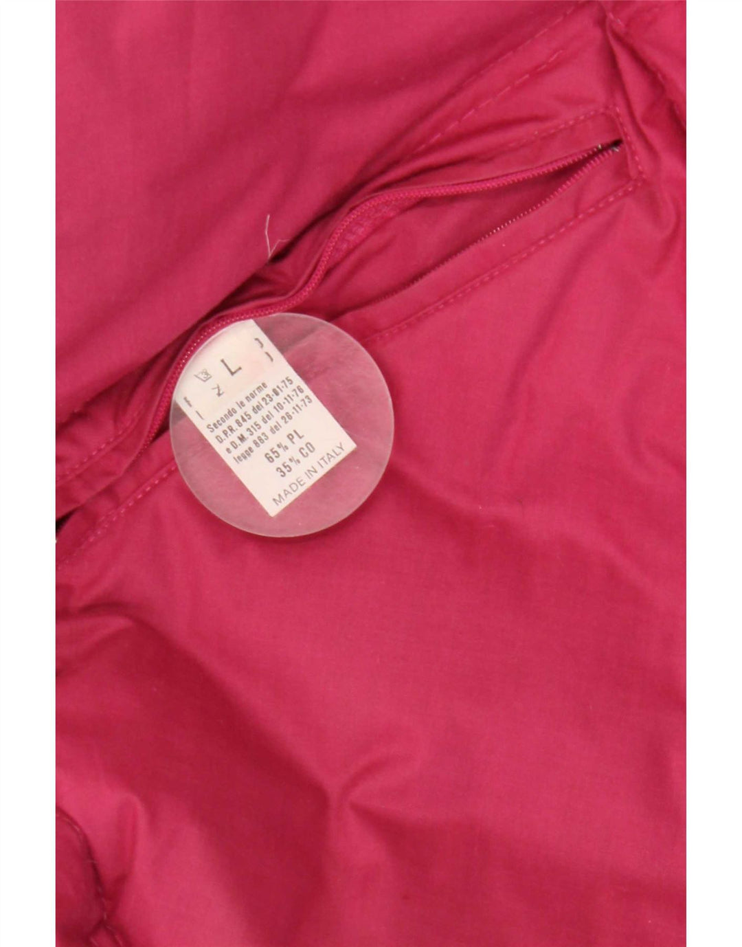 Vintage Herren gepolsterte Wende-Skijacke UK 40 Large Pink Polyester