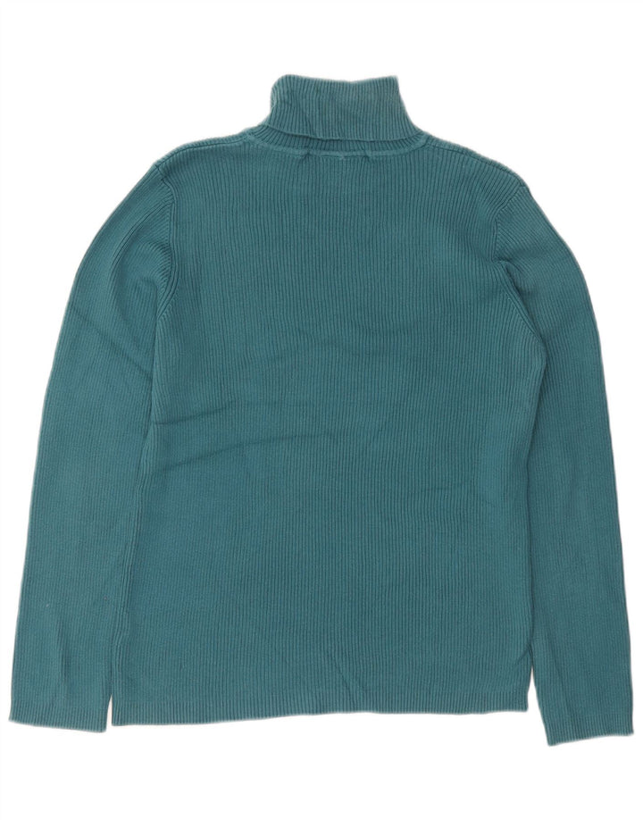 ORVIS Rollkragenpullover für Damen, UK 16, Größe L, Blau, Baumwolle