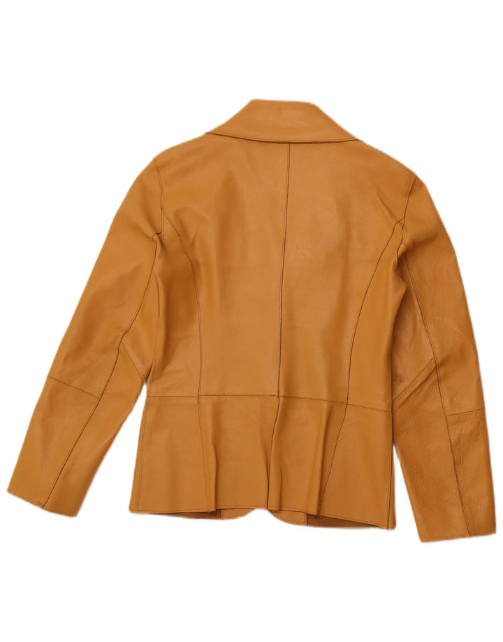 Vintage Damen 2-Knopf-Blazerjacke UK 10 Small Beige