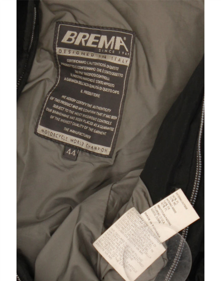 Brema Womens Graphic Wattierte Jacke IT 44 Mittelschwarzes Polyester