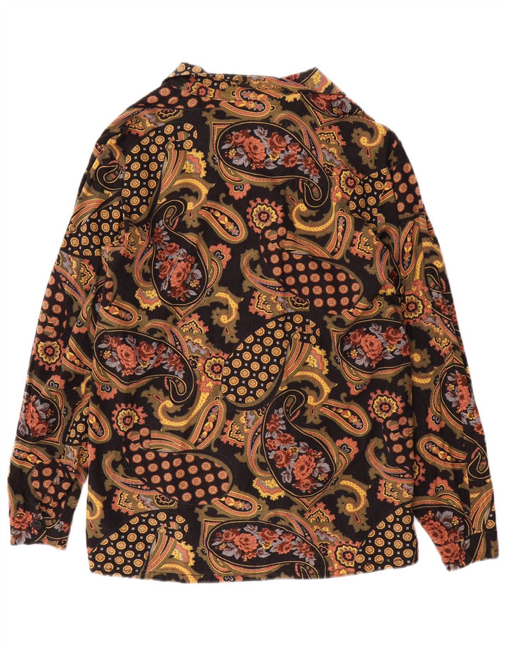 Vintage Damen Hemdbluse IT 44 Medium Mehrfarbig Paisley