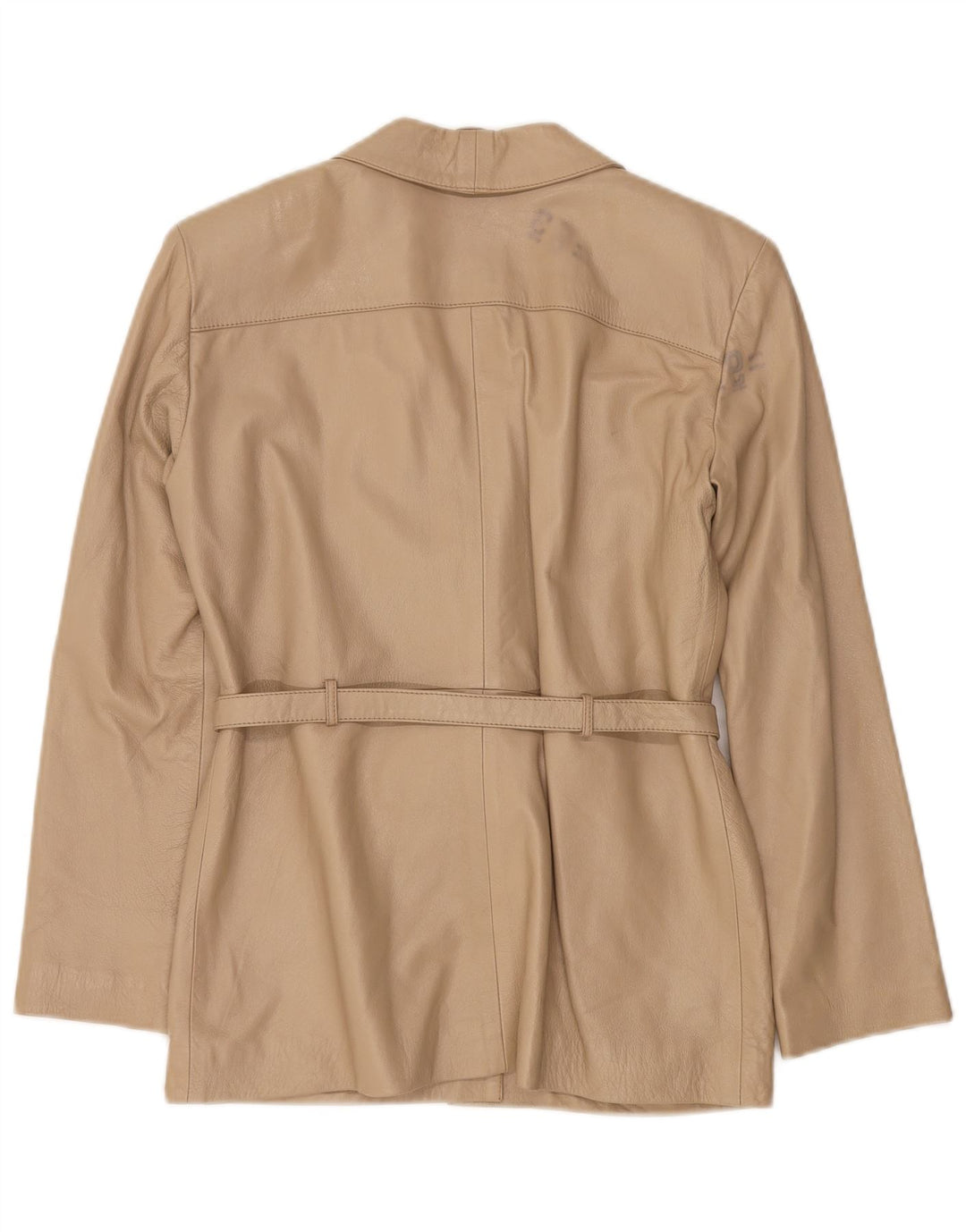 Vintage Damen Lederjacke IT 42 Medium Beige