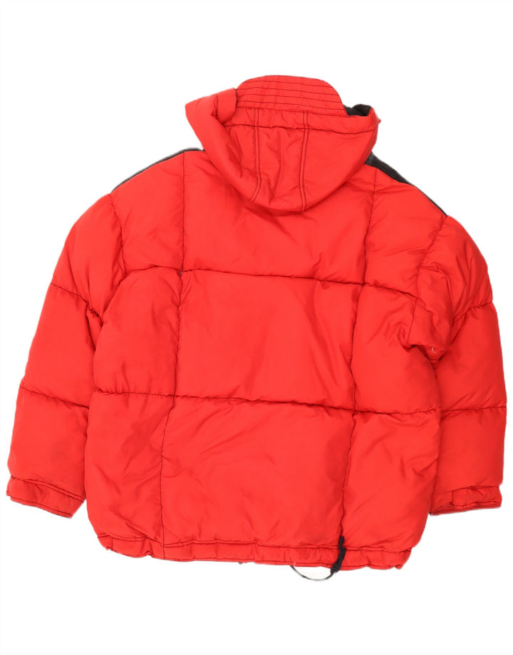 Rover&Lakes Herren-Skijacke mit Kapuze, XL, rotes Colourblock-Polyamid