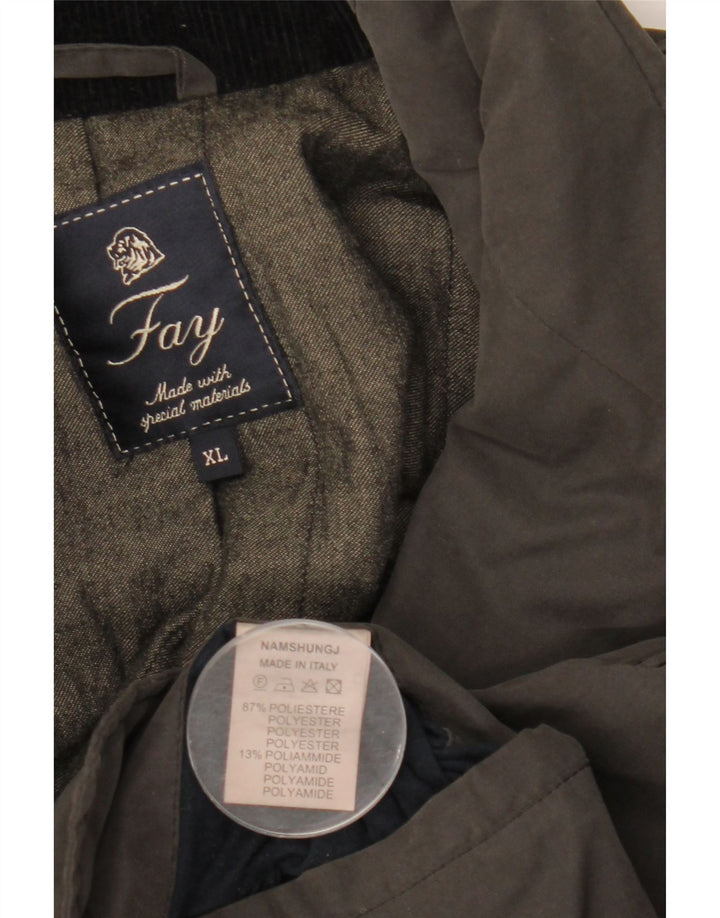 Fay Herren Windjacke UK 42 XL Grau Polyester