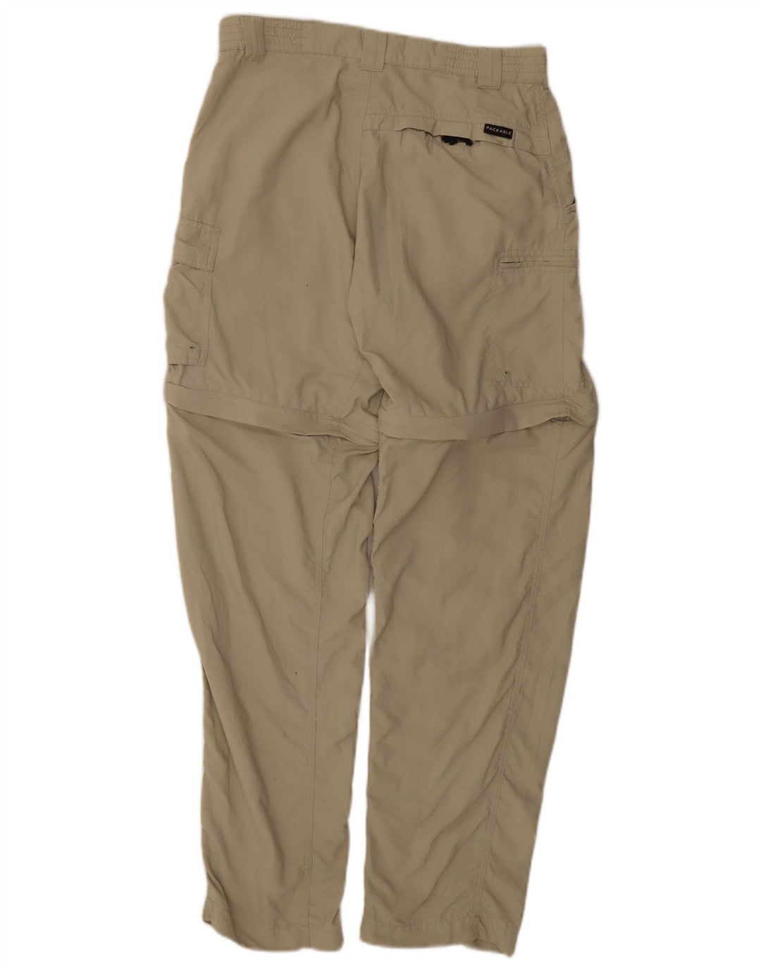 COLUMBIA Gerade Cargohose für Damen, Größe S, W27, L30, Beige, Nylon