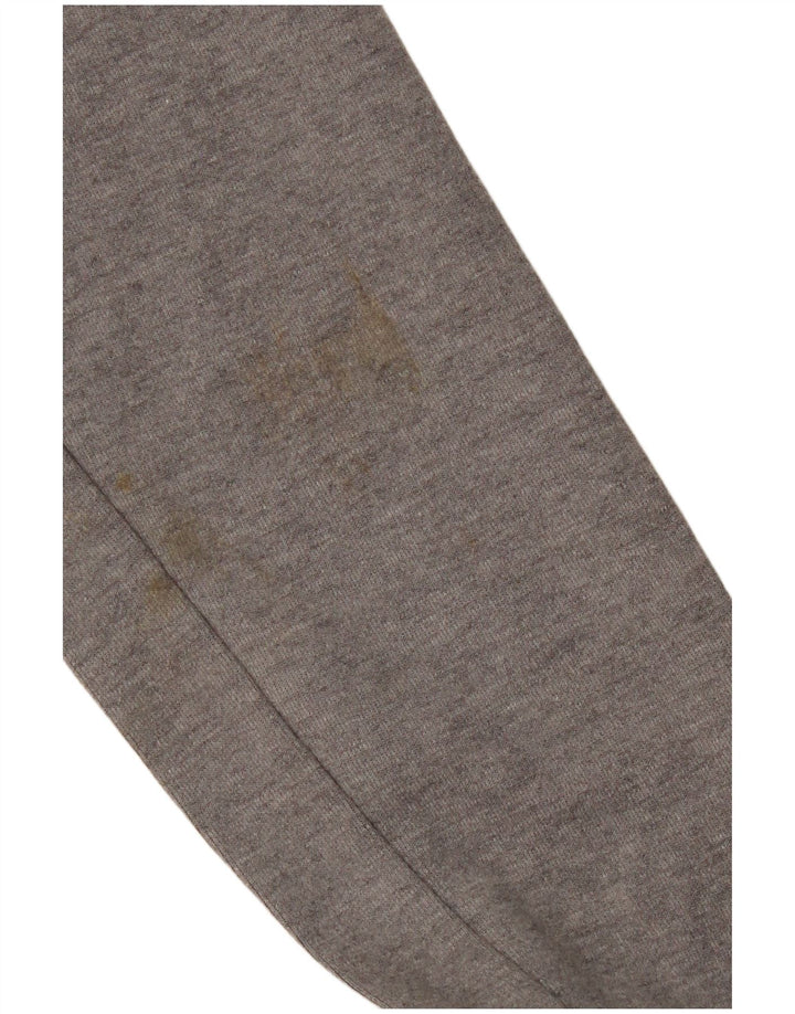 Nike Damen Zip Hoodie Pullover UK 10 Small Grau Baumwolle