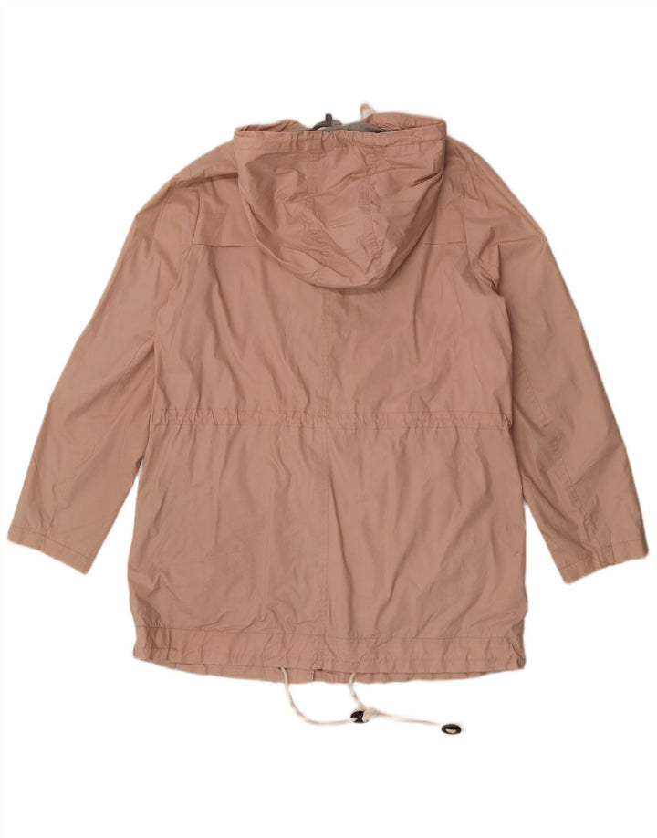Marks & Spencer Damen-Parka mit Kapuze, UK 14, Größe L, Rosa, Baumwolle