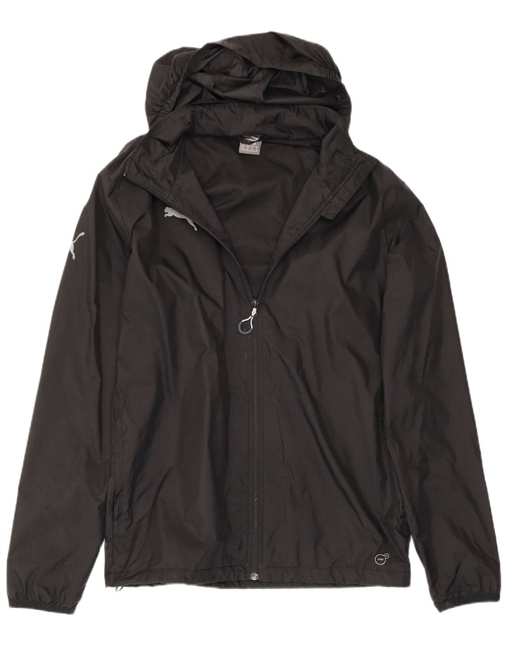 Puma Herren-Regenjacke mit Kapuze, UK 38, mittelschwarzes Nylon
