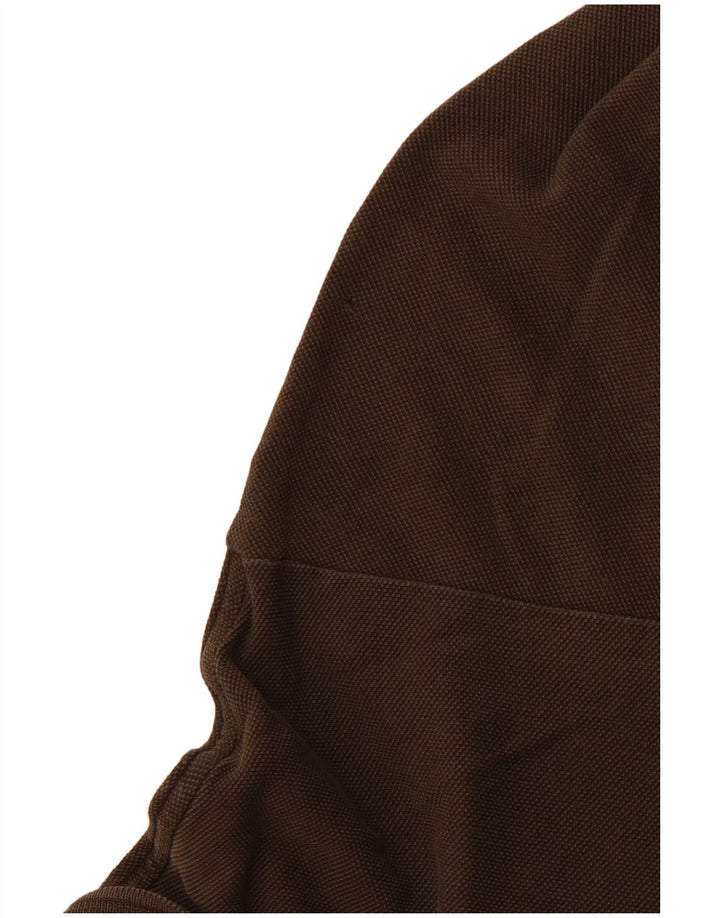 LACOSTE Herren-Langarm-Poloshirt, Größe 5, große braune Baumwolle