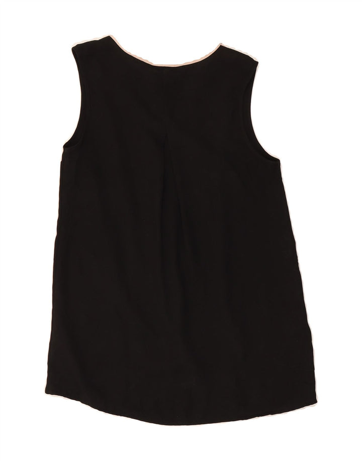 MOSSIMO Womens Sleeveless Blouse Top UK 6 XS Black Colourblock Polyester Vintage Mossimo and Second-Hand Mossimo from Messina Hembry 