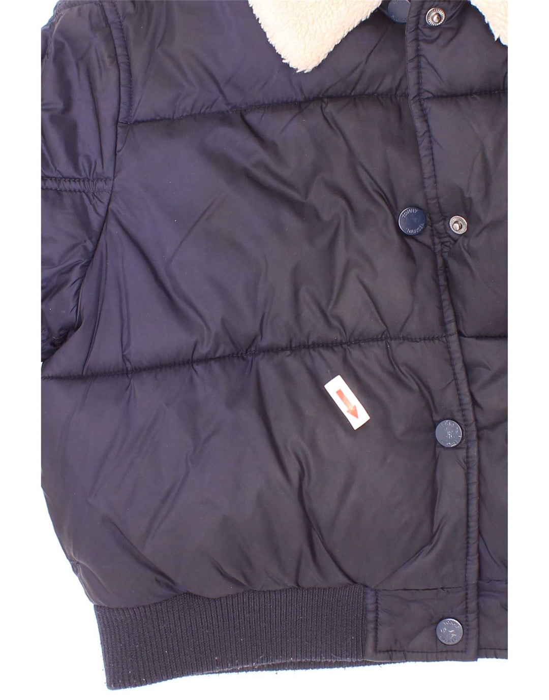 Tommy Hilfiger Wattierte Jacke für Mädchen, 7–8 Jahre, Marineblau, Polyester