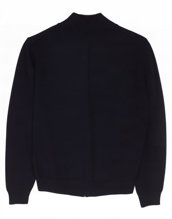 Hugo Boss Jungen-Strickjacke, 13–14 Jahre, groß, marineblaue Schurwolle