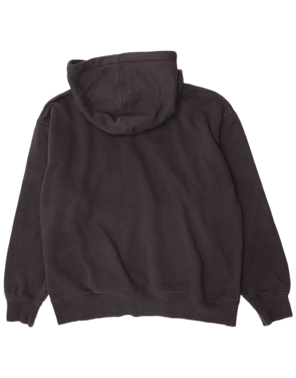 Champion Womens Graphic Hoodie Pullover UK 18 XL Schwarz Baumwolle