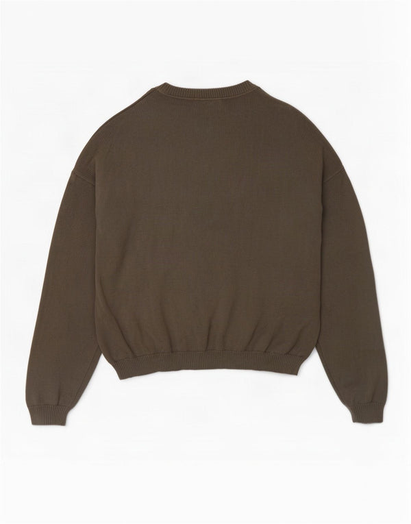Eddie Bauer Herren-Pullover mit Rundhalsausschnitt, XL, graue Baumwolle