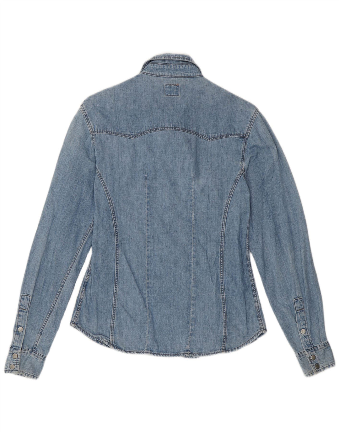 OXXY Damen Jeanshemd UK 12 Mittelblaue Baumwolle