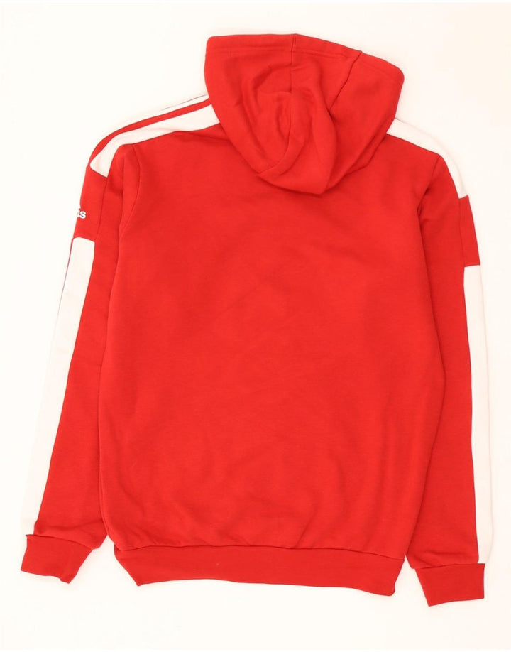 Adidas Herren Kapuzenpullover, klein, rot, Baumwolle