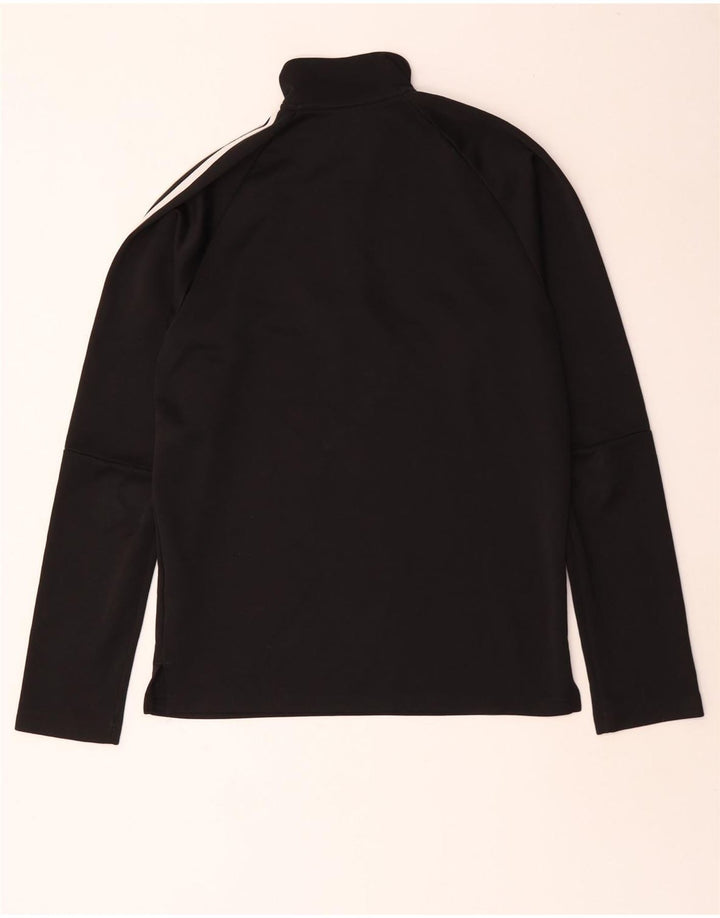 Adidas Herren Climalite Zip Neck Pullover Trainingsanzug Top Small Schwarz Polyester